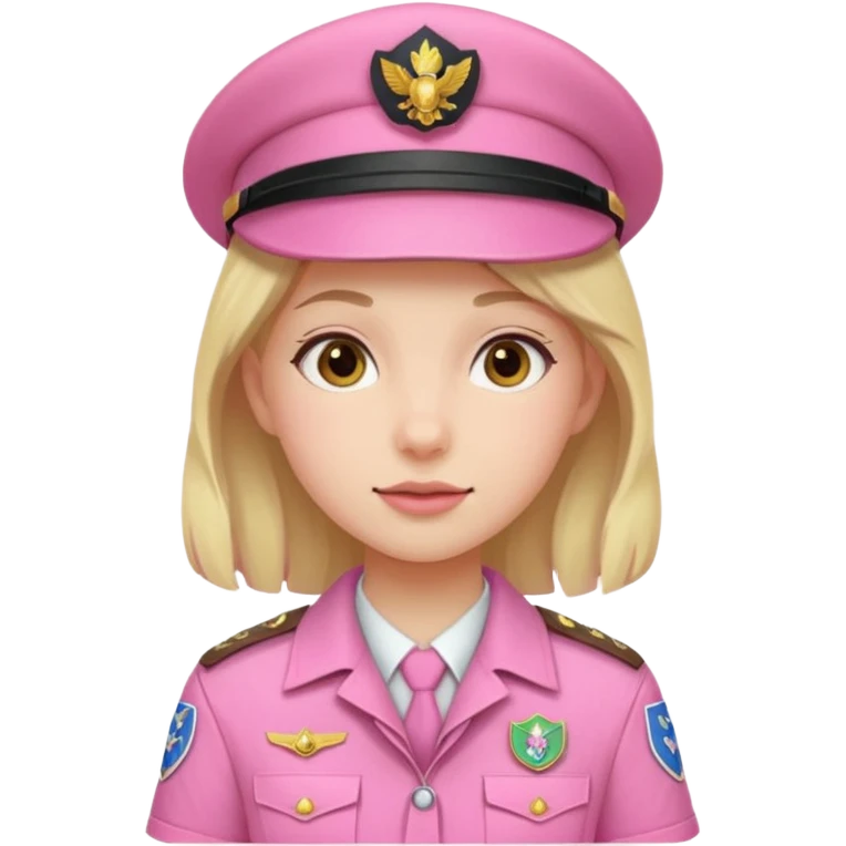 scout girl with pretty pink uniform emoji