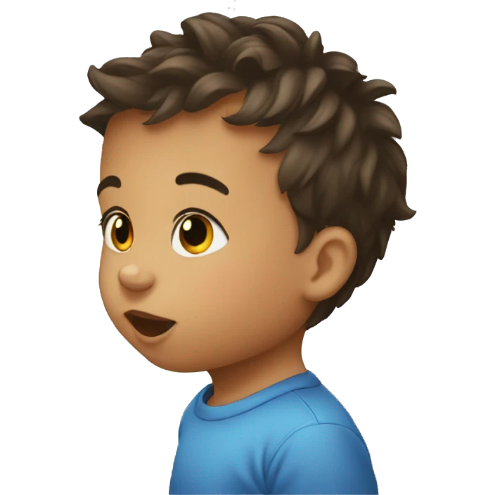Baby kiss boy emoji