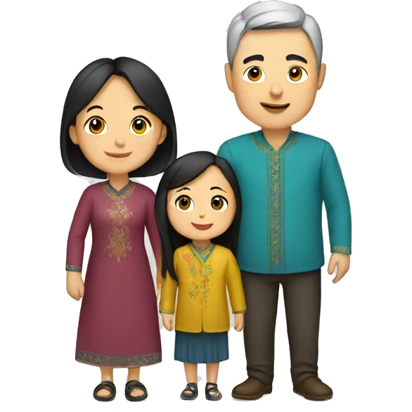 Kazakh family emoji