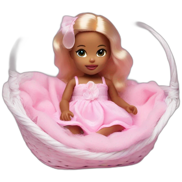 Newborn barbie photo session emoji