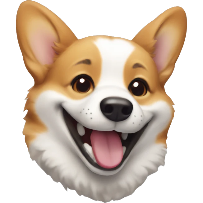 Corgi laughing emoji