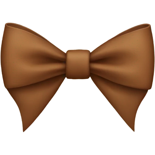 brown bow emoji