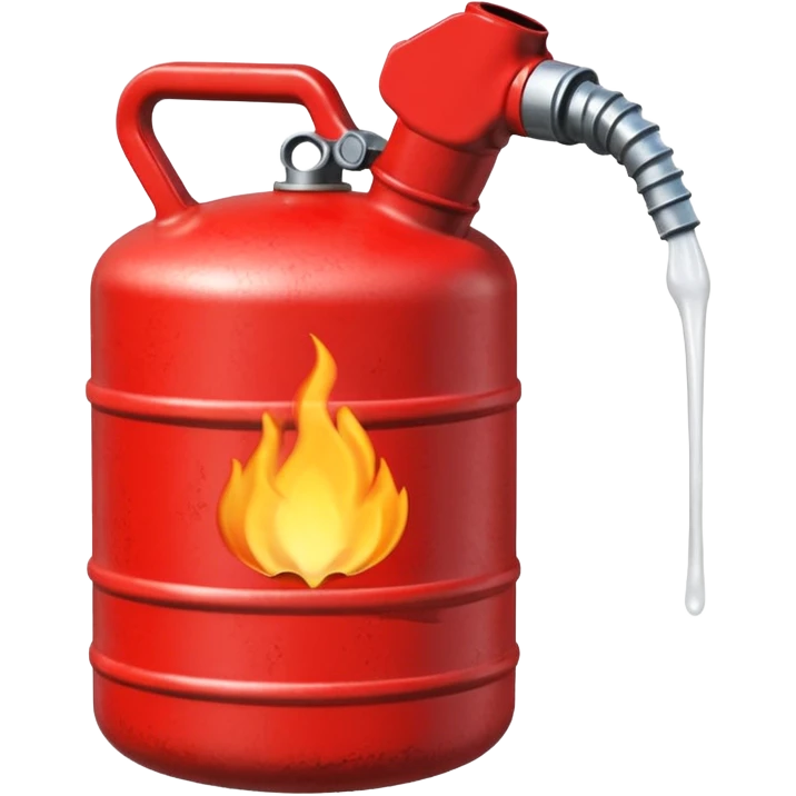 red american gas canister pouring diesel emoji