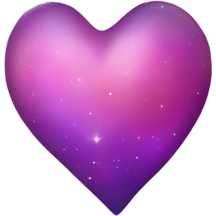 Orange purple pink galaxy heart emoji