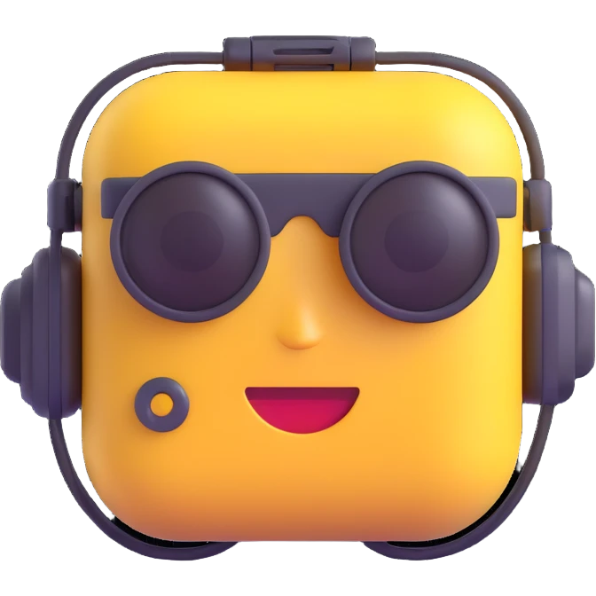 ai security, 3D emoji style, modern technology, secure AI concept emoji