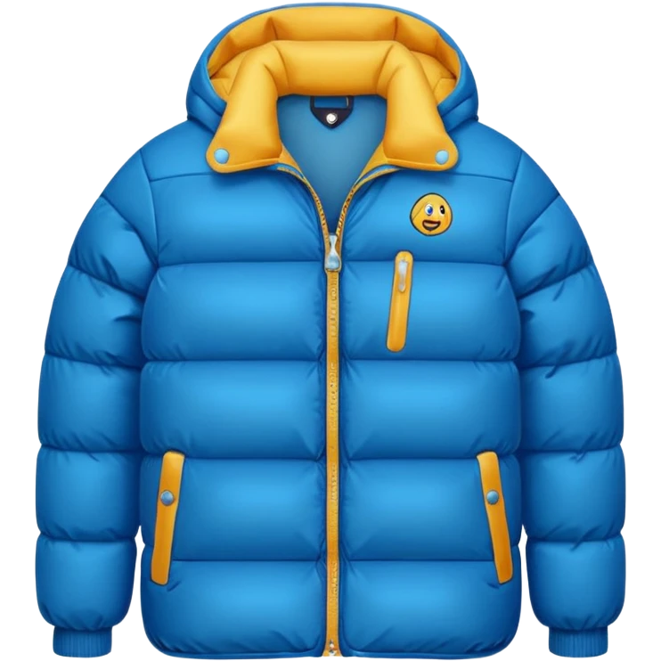 retro puffer jacket emoji