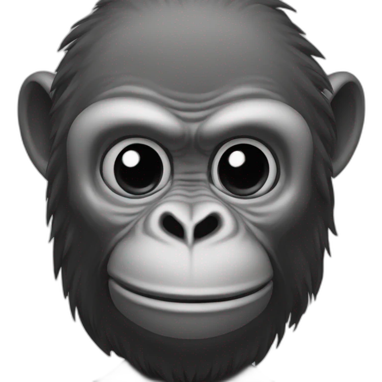 hypnotized ape tilted head emoji
