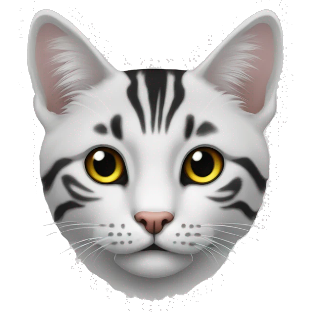 Белая кошка с черной мордочкой около куста emoji