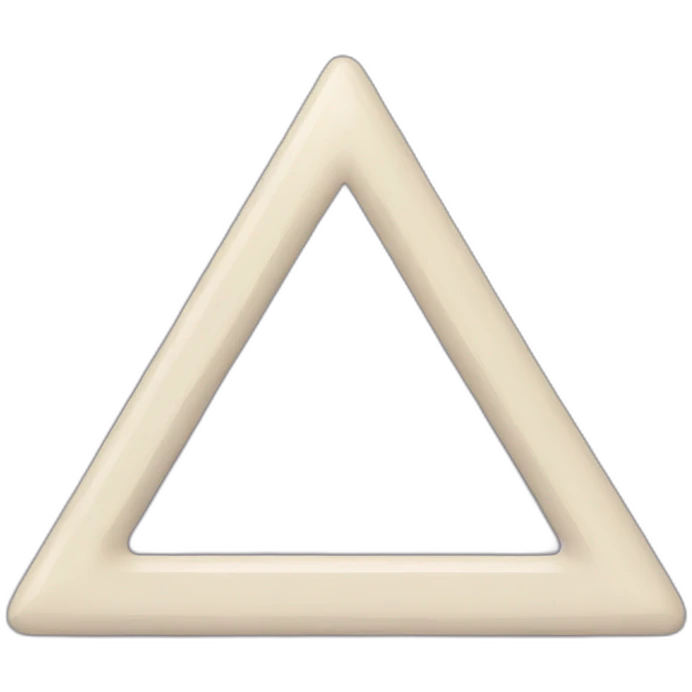triangle with written 6 6 7 inside emoji