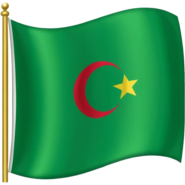 علم ليبيا سمايل الاخظر emoji