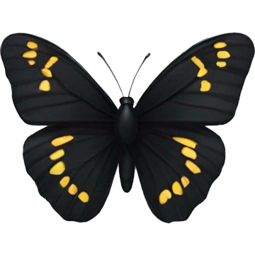 Black butterfly  emoji