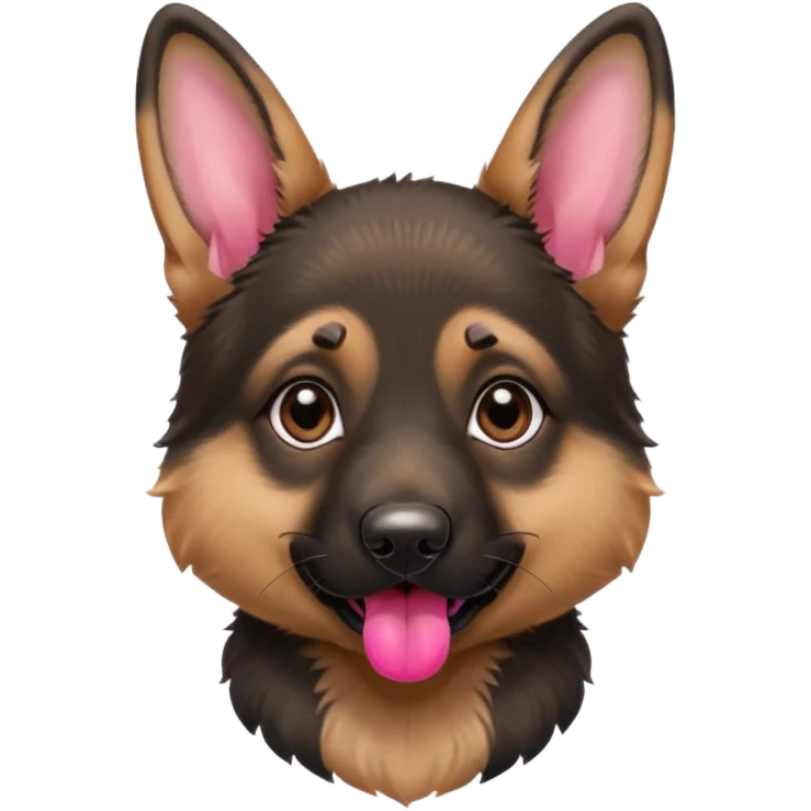 a German Shepherd puppy emoji