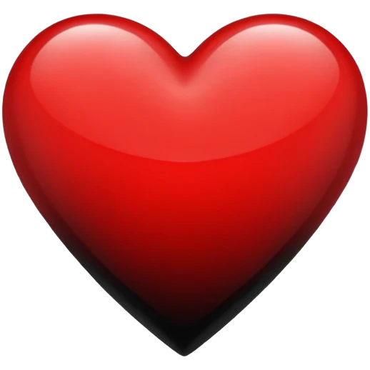 Red and black heart emoji