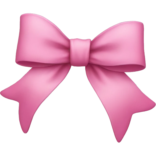 Pink bow emoji