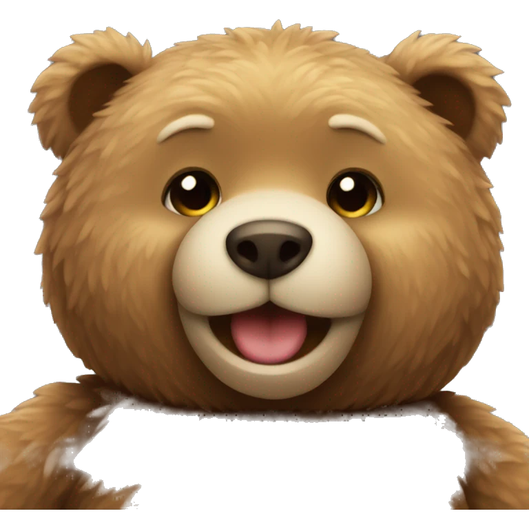 Teddy bear inlove emoji