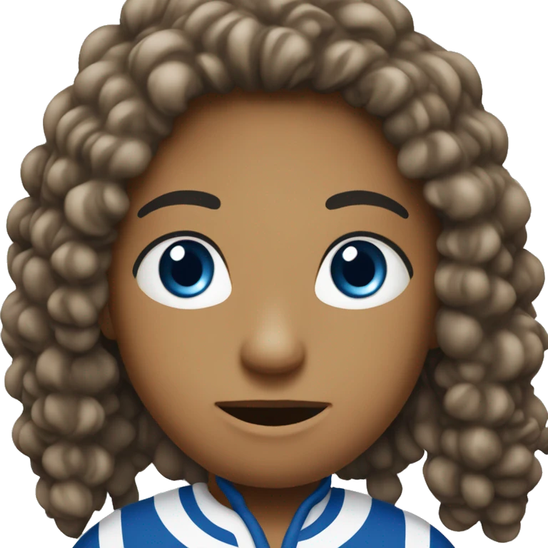 Bola azul com confere branco emoji