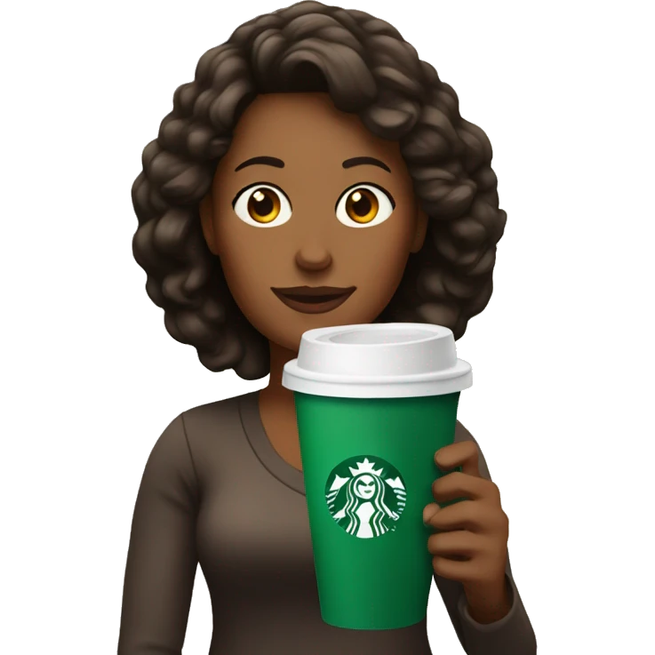 mom with starbucks emoji