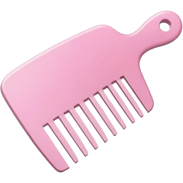 soft pink brushing comb emoji