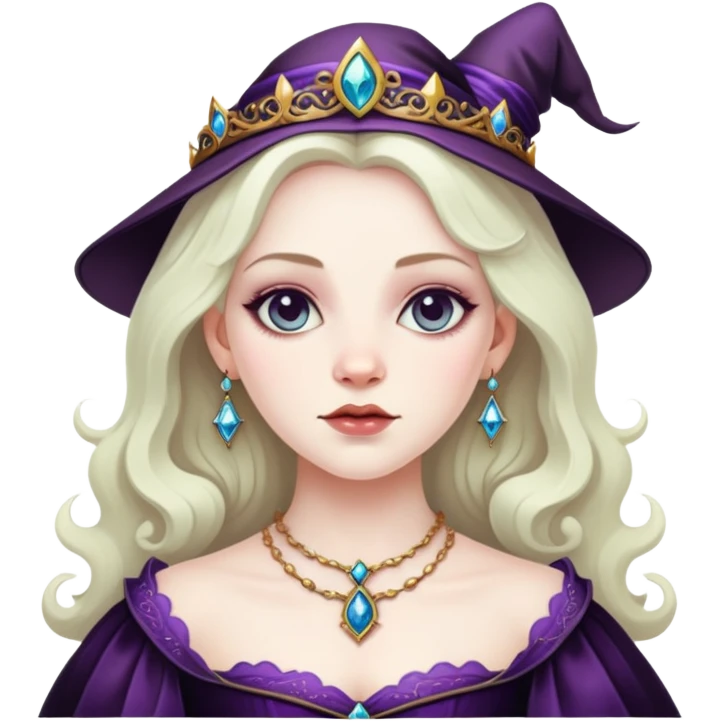 Une sorcière en robe de princesse  emoji