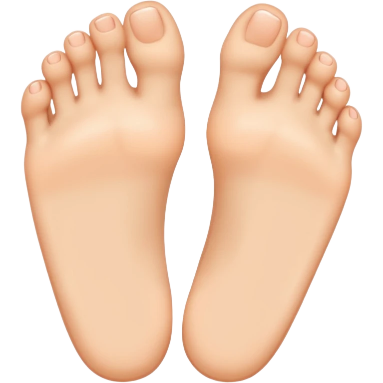 Innocent face with feet cute emoji