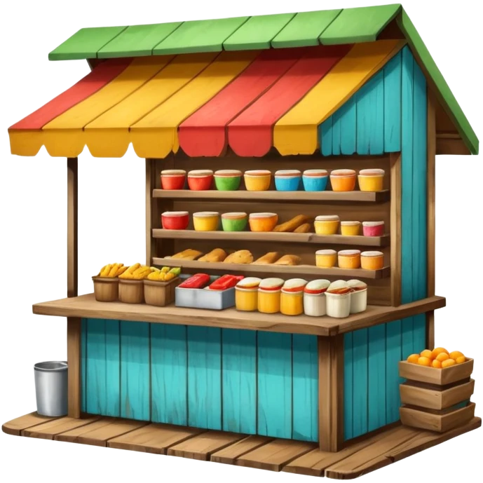 small roadside foodstall emoji