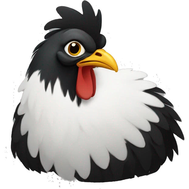 Black chicken emoji