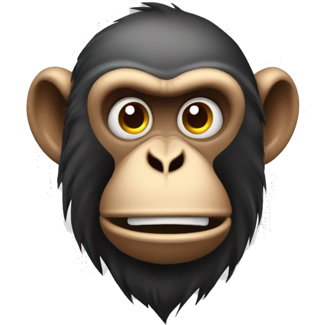 Confused monkey with anvil dropped on his face emoji