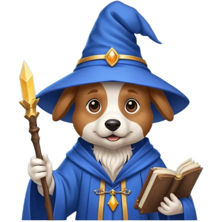 Dog wizard emoji