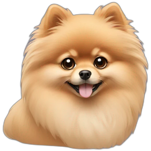 Beige pomeranian emoji
