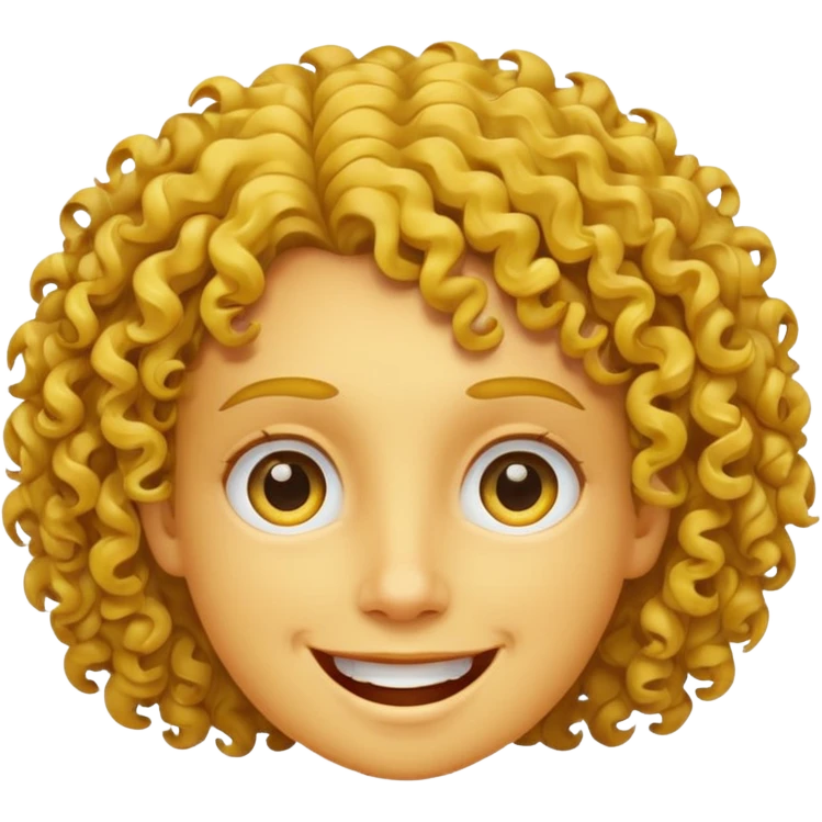 Yellow face curly eyes expressive smile emoji