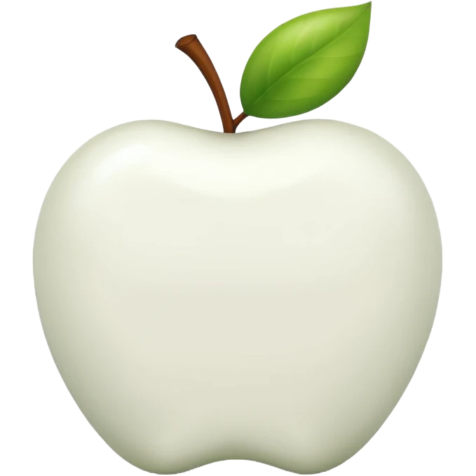 white apple emoji