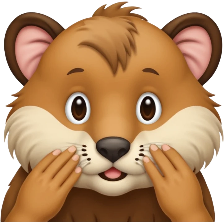 animal wiping its nose emoji