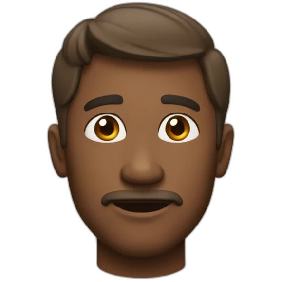a sourprised man emoji