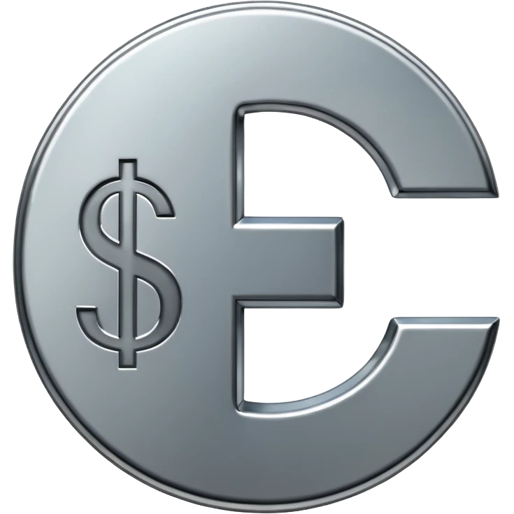 $ dollar metal symbol emoji