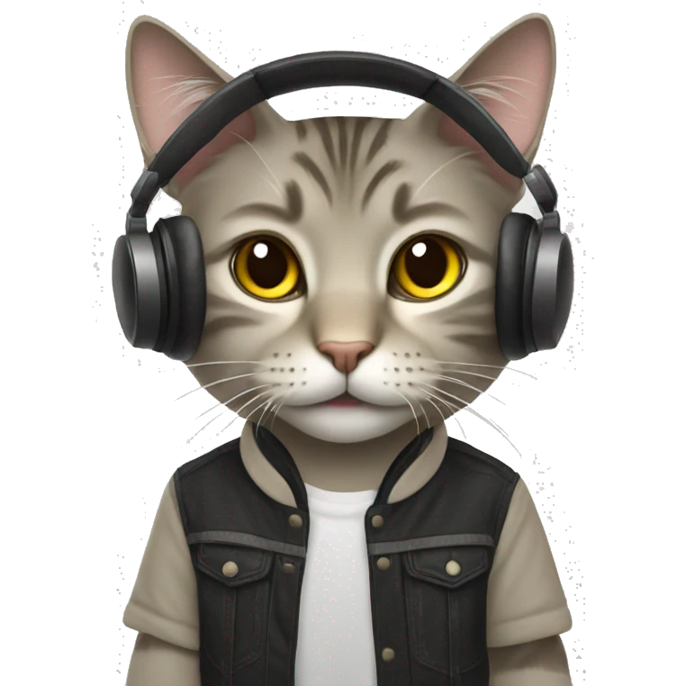Cat dj emoji