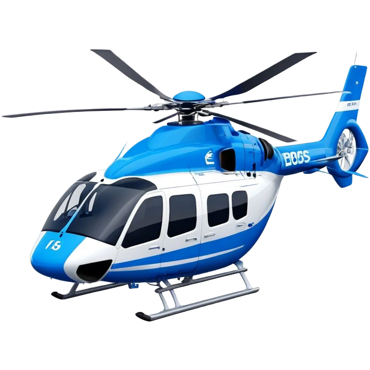 Eurocopter EC135 - Airbus Helicopters (Model Year: 2020) (Iconic colour: Blue and white) emoji
