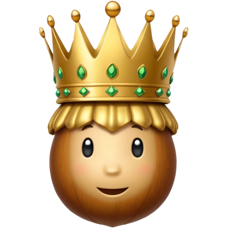 Acorn with crown  emoji
