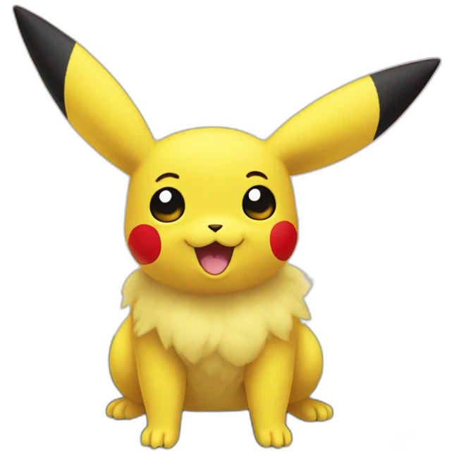 Pikachu sur un mouton emoji