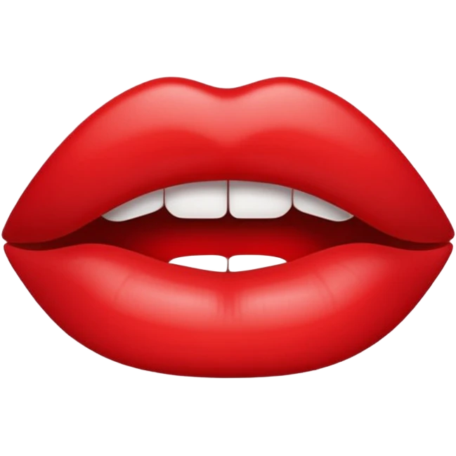 lipstick lip mark, cute emoji style emoji