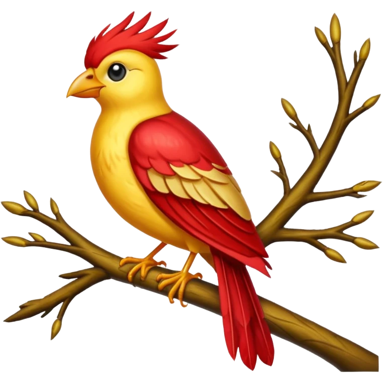 liverpool bird on the branch of tree emoji