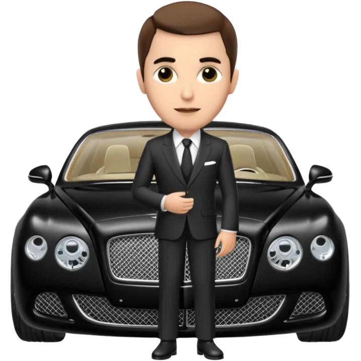 Abid abedi as Principalwith his Bentleyo emoji