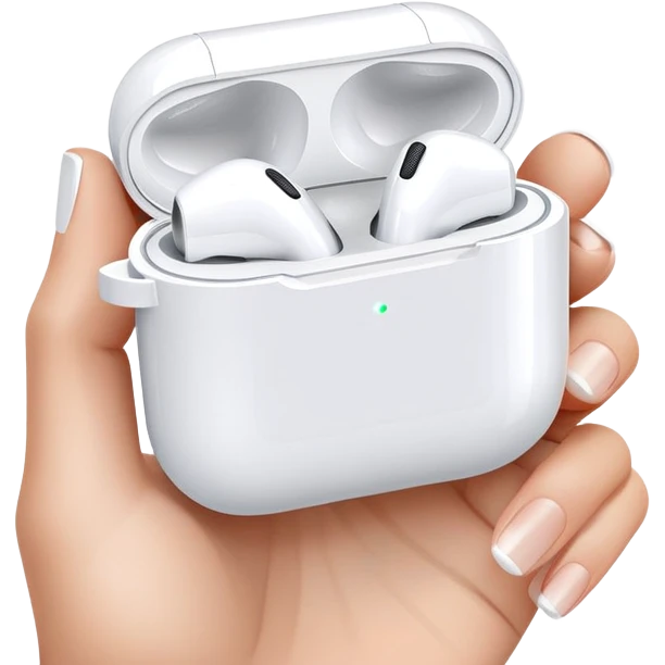 Airpods in Nike shoe box case emoji