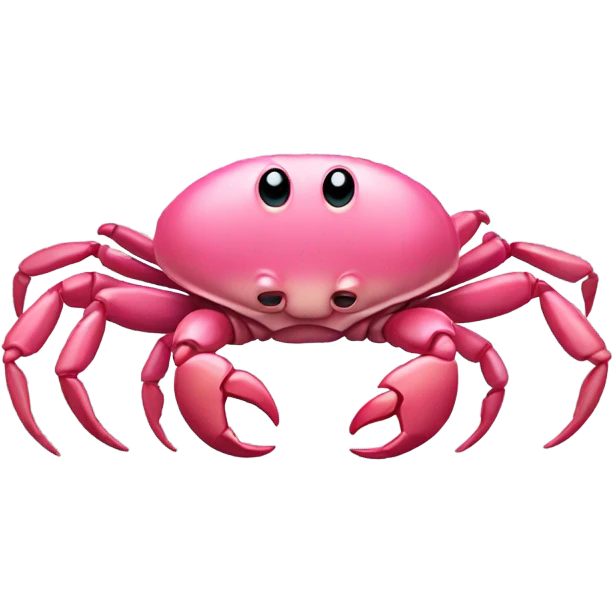 Pink crab emoji
