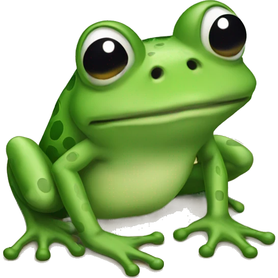 Sick frog emoji