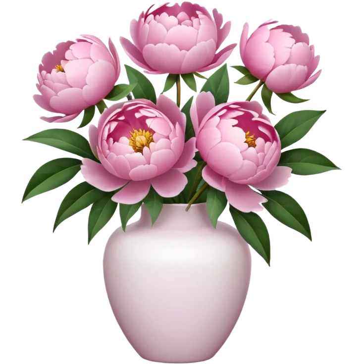 Peonies bouquet emoji