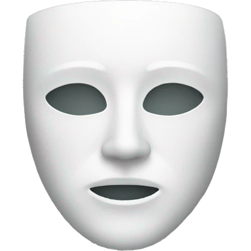 Blank mask emoji