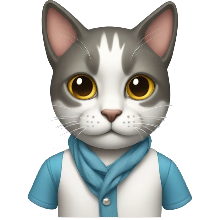 gato con ropa f emoji