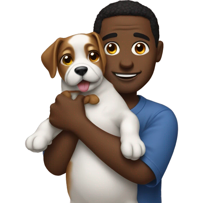 Diddy holding a dog emoji