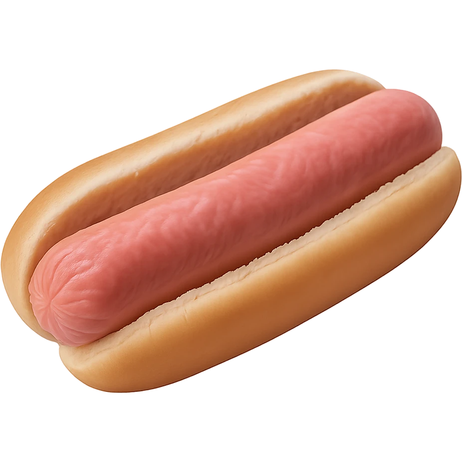 pink hot dog, no background emoji