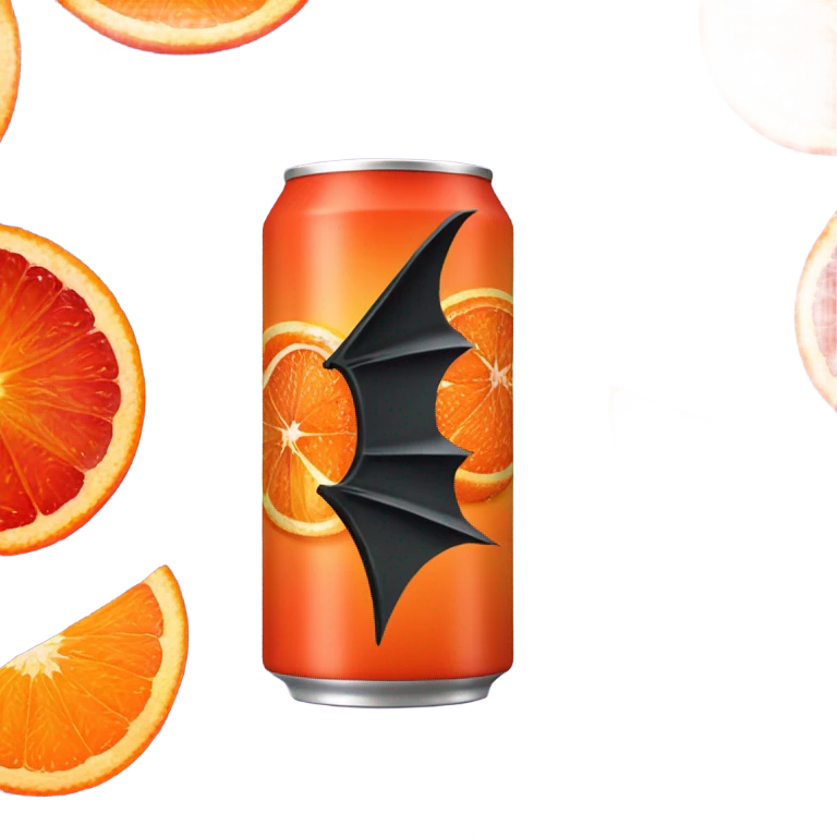 Blood Orange bat Energy Drink emoji